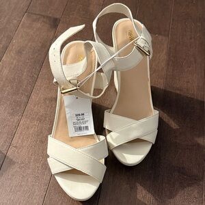 Elegant White Bridal Sandals